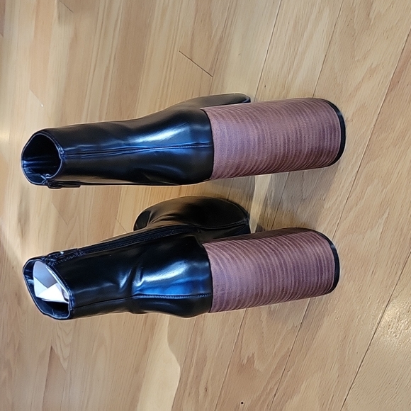 Nasty Gal Faux Leather Platform Ankle Bootie - Picture 8 of 15